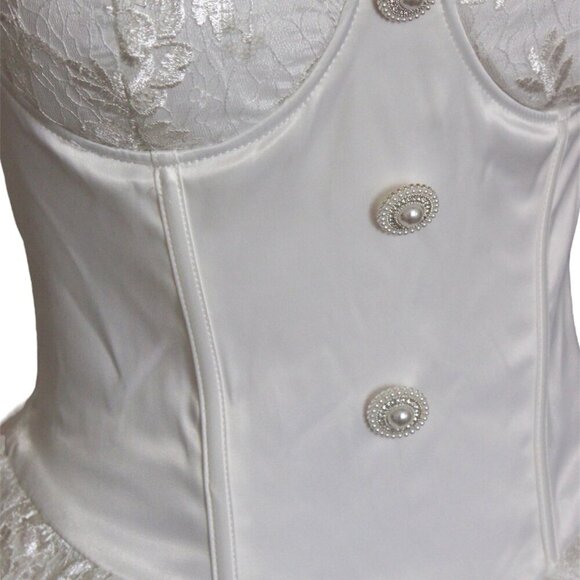 Bridal Romper Lace and Pearls - Picture 6 of 6